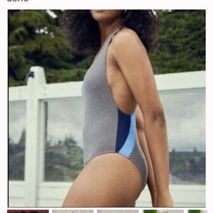 NWOT - AERIE Swim Suit Racerback colour block